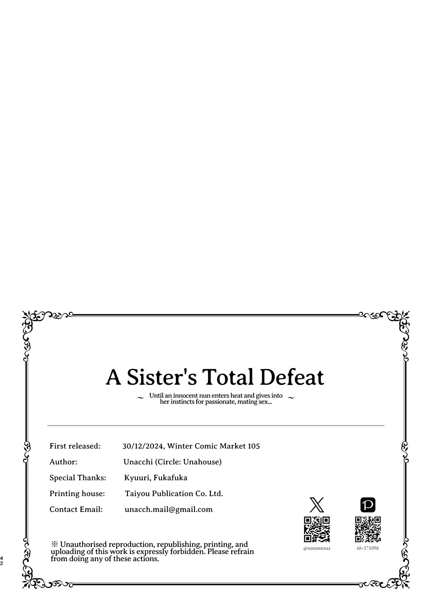 A Sister's Absolute Defeat Until An Innocent Nun Enters Heat And Indulges In Passionate Mating Sex Chapter 1000 Page 42